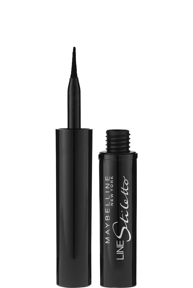 Delineador líquido Line Stiletto en el tono Blackest Black de Maybelline