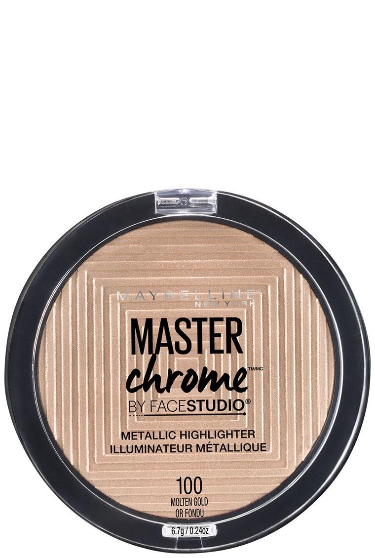 Maybelline highlighter FaceStudio master chrome metallic highlighter molten gold 041554538281 c